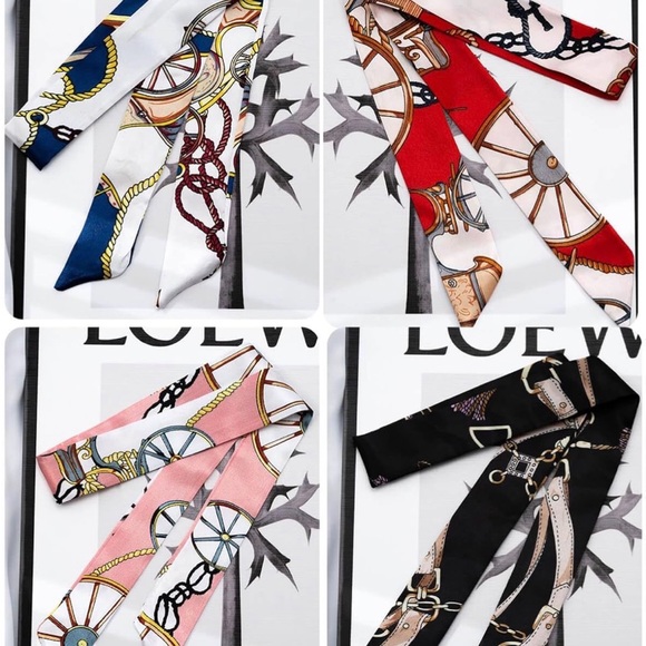 Colorful Silk Bag Scarf-Pick Your Choice - Picture 4 of 9